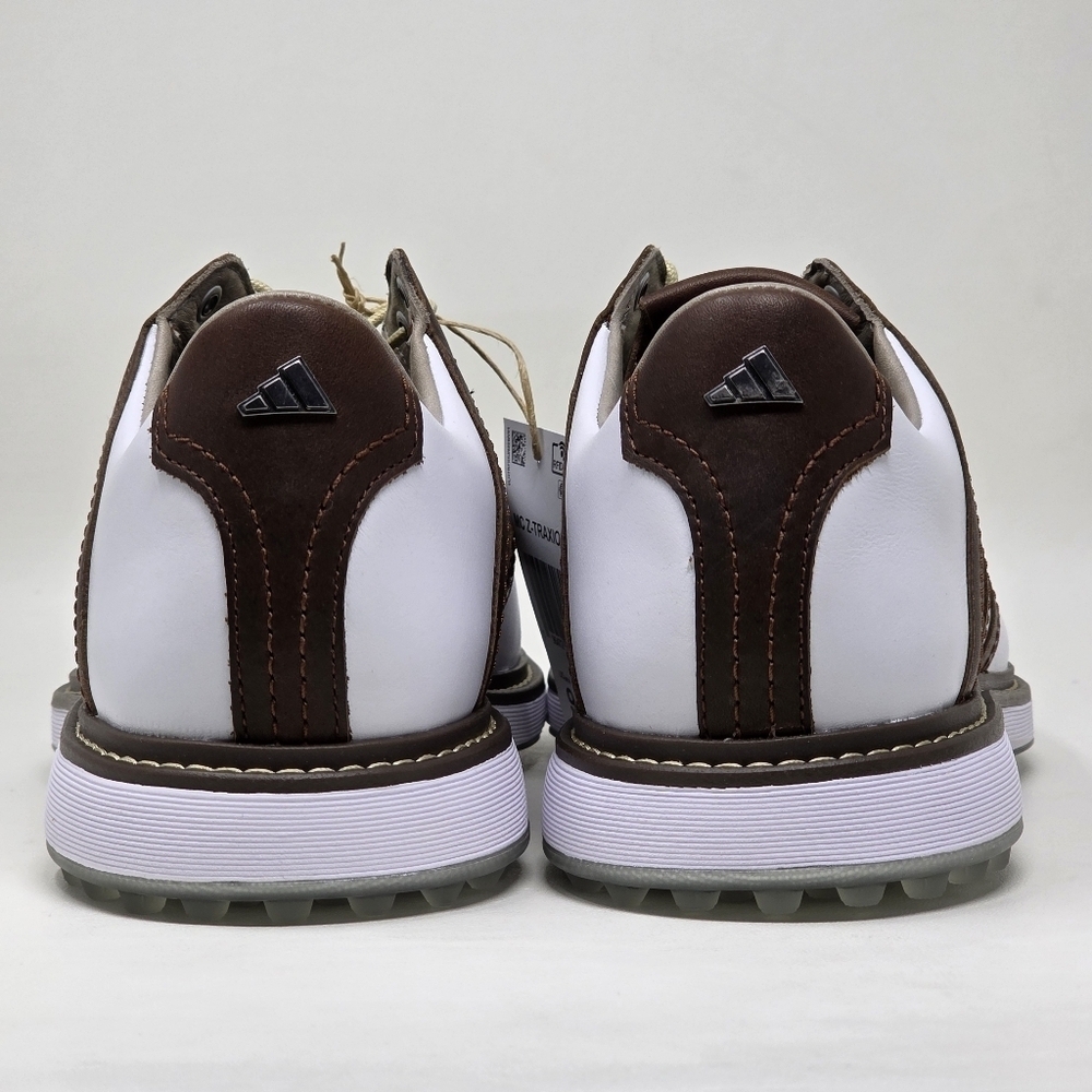 Adidas MC Z-Traxion Unisex White Brown Golf Shoes IG0910 Men Size 9 Wnms 10 New - Picture 5 of 12